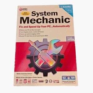 Iolo System Mechanic Antivirus Software CD PC Tune Up Kit 2009